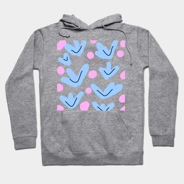 Blue pink floral watercolor art Hoodie by Artistic_st